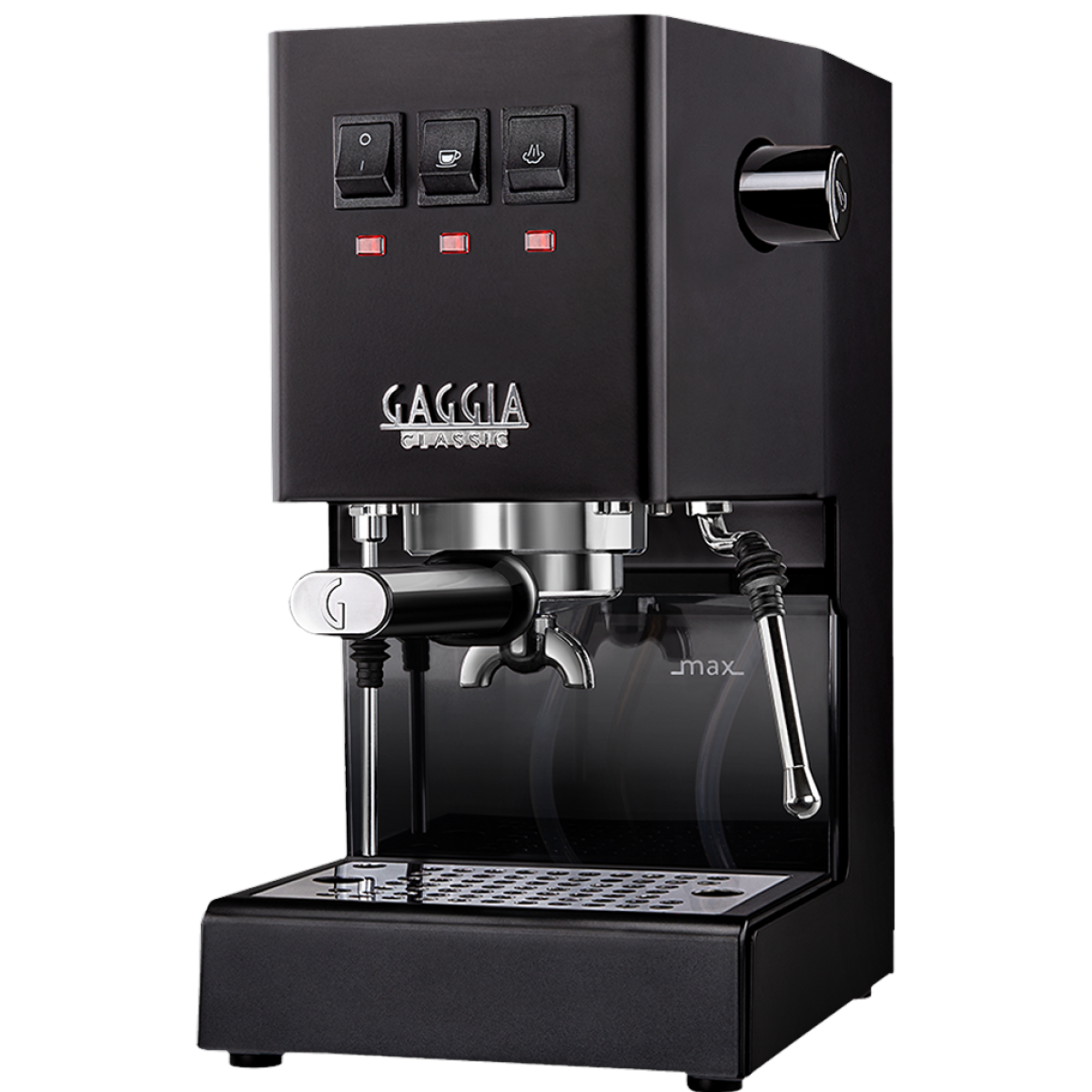 Gaggia Classic E24 Color Vibes 15巴半自動咖啡機 | 無鉛黃銅組 | 專業蒸氣棒 (雷霆黑)
